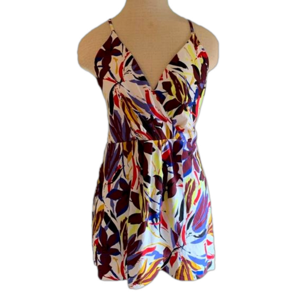 Sonnet Shores sz 14 one piece multi colored swim dress